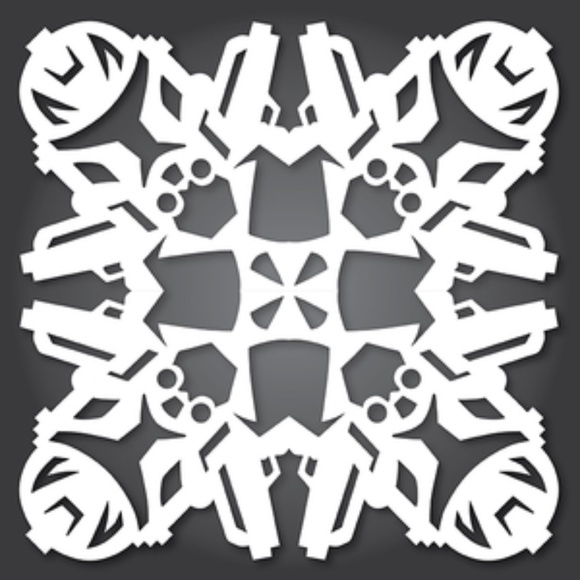 Galaxy Paper Snowflakes x 4 | Space Decor | Snowflake Garland | Star Wars - Picture 8 of 14